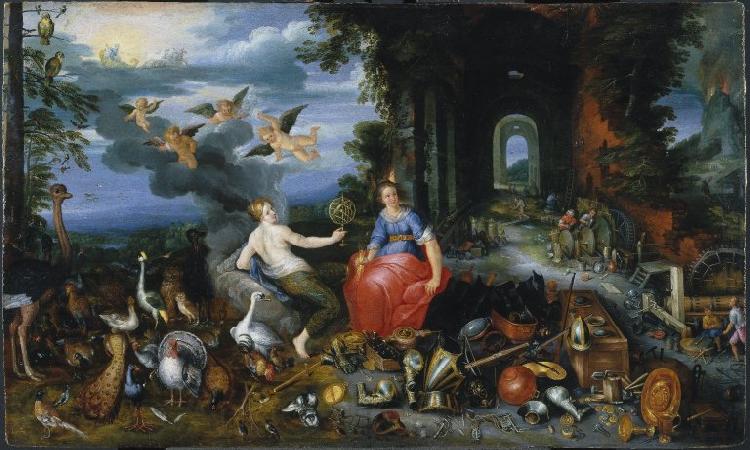 peter breughel the elder Allegory of Air and Fire Germany oil painting art